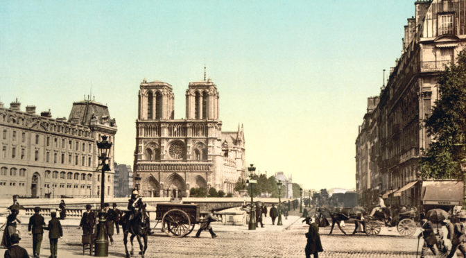 Stará Paříž na fotografiích a obrazech