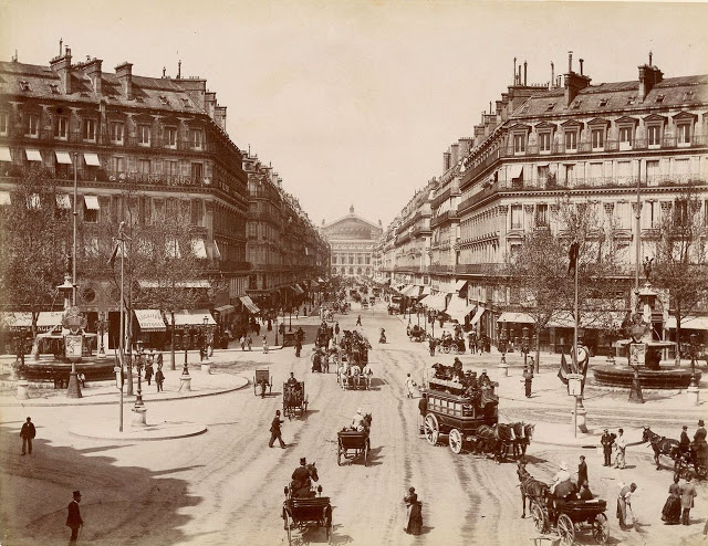 Avenue de l'Opéra Old Paris Photos
