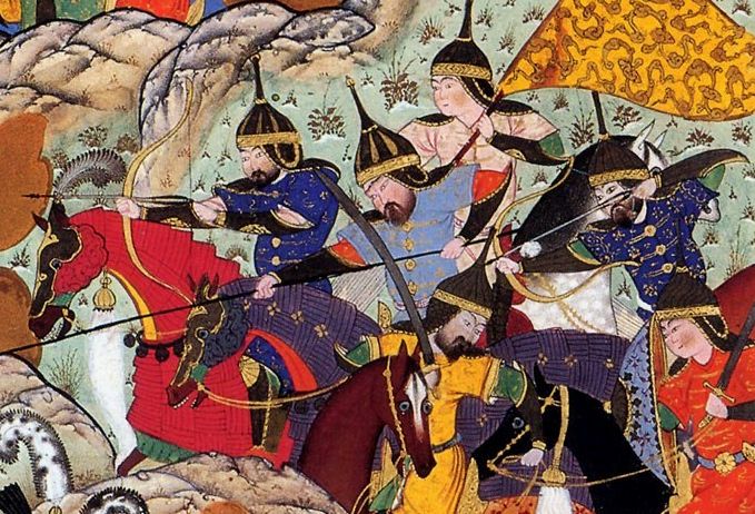 Kamaleddin Behzad: Bitva vojevůdce Tamerlána (Timura), 1515