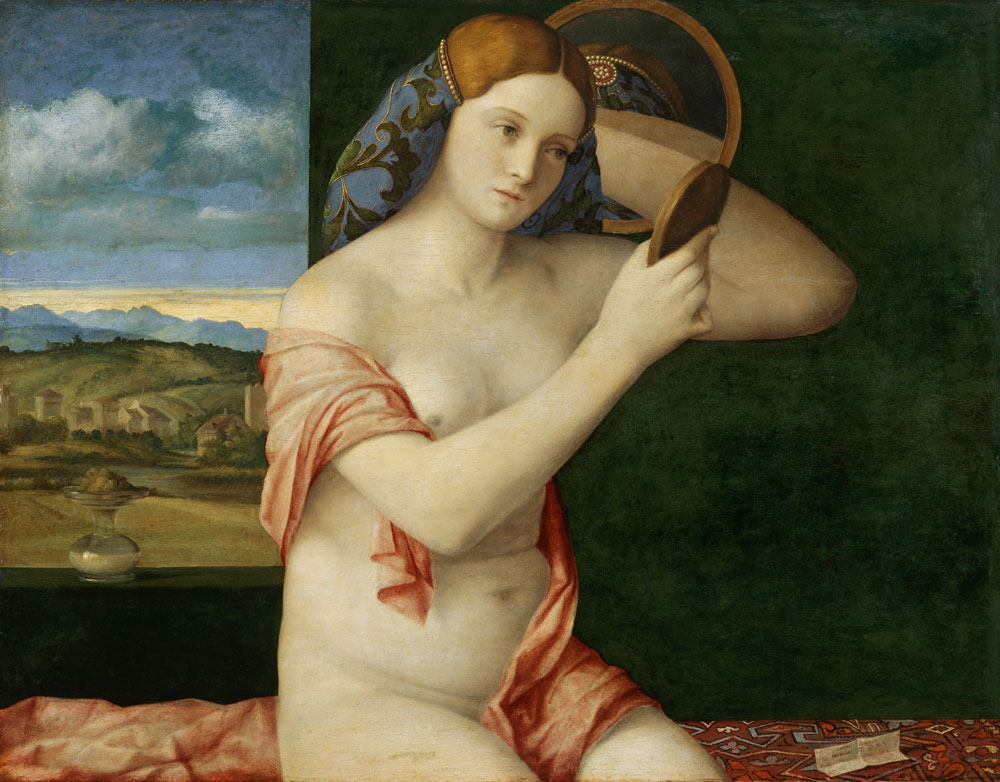 Giovanni Bellini, Mladá žena se zrcadlem, 1515