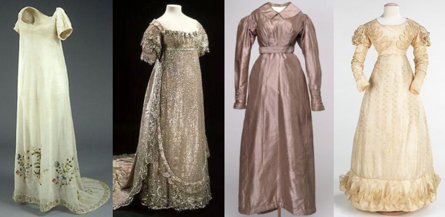 svatební šaty počátku 19.st.