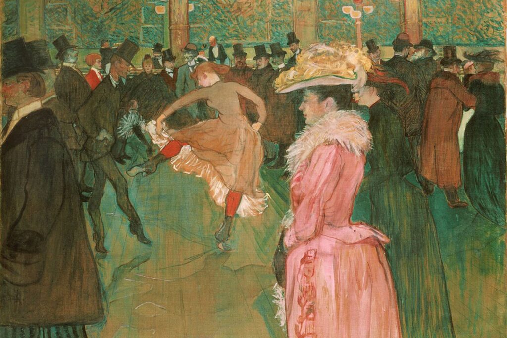 Henri Toulouse Lautrec: V Moulin Rouge, 1890