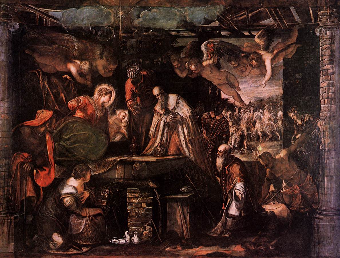 Tintoretto - Klanění tří králů, 1582
